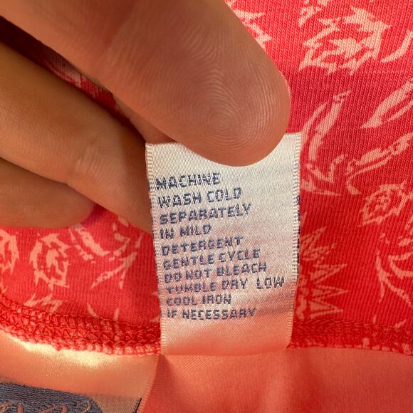 DG2 By Diane Gilman Leggings Womens Small Pink Floral Medallion Print Pull On - Picture 7 of 11